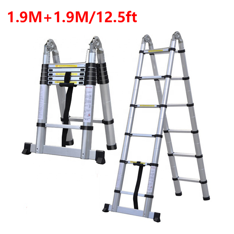 3.8M Multi-purpose Telescopic Aluminum Ladder