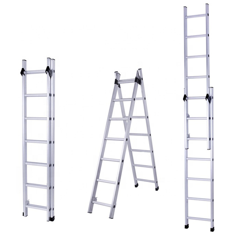 Double Extension Steps Ladder Aluminum Stairs