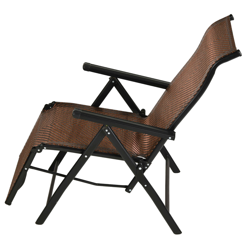 Beach Foldable Chair Camping Folding Chair Rattan Lounge Chair