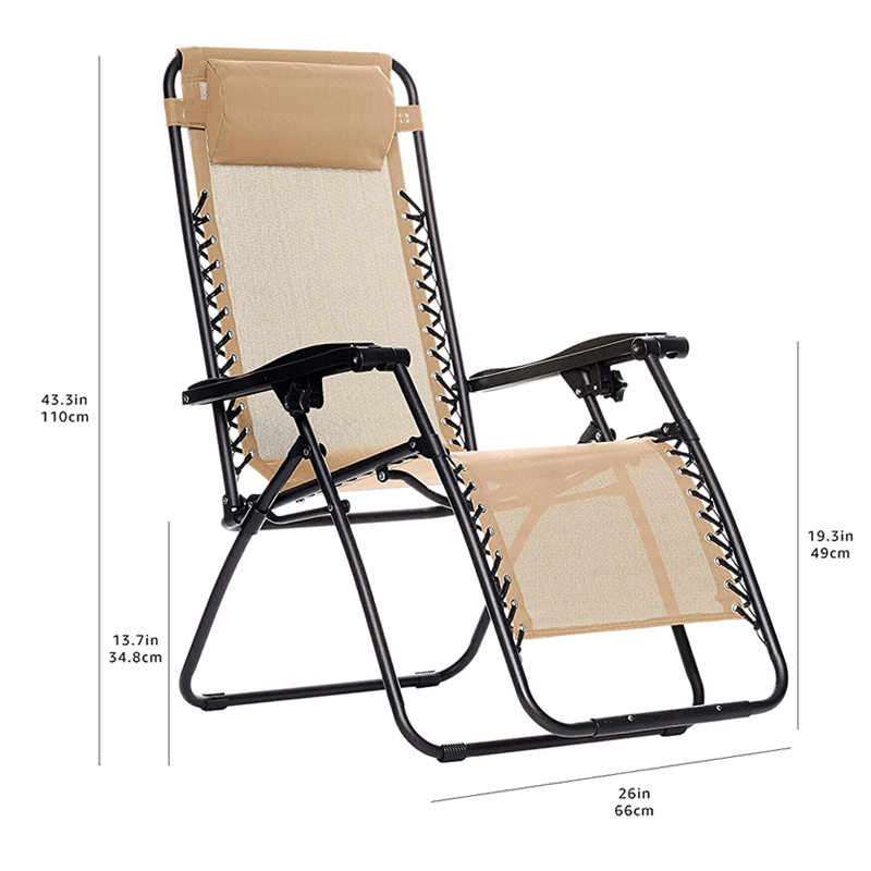 Lounger Chairs Portable Outdoor Zero Gravity Foldable Beach Chair