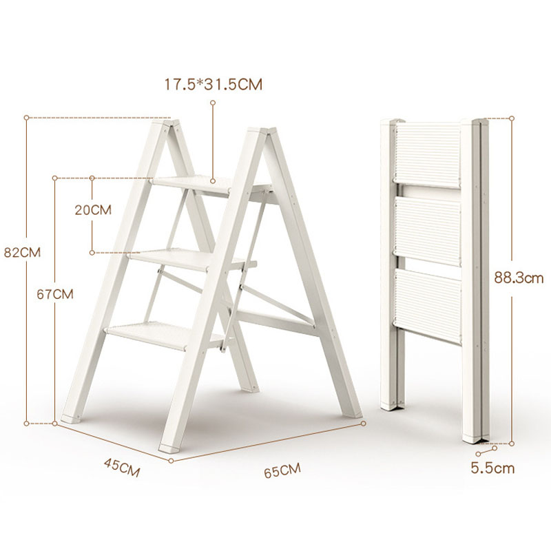 Ladder household folding ladder thickened aluminum alloy 