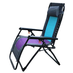 Beach Lounger Chair Outdoor Zero Gravity Folding Reclining Lounge Chair