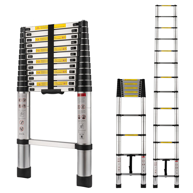 3.8m/12.5FT One-Side Telescopic Aluminum Ladder