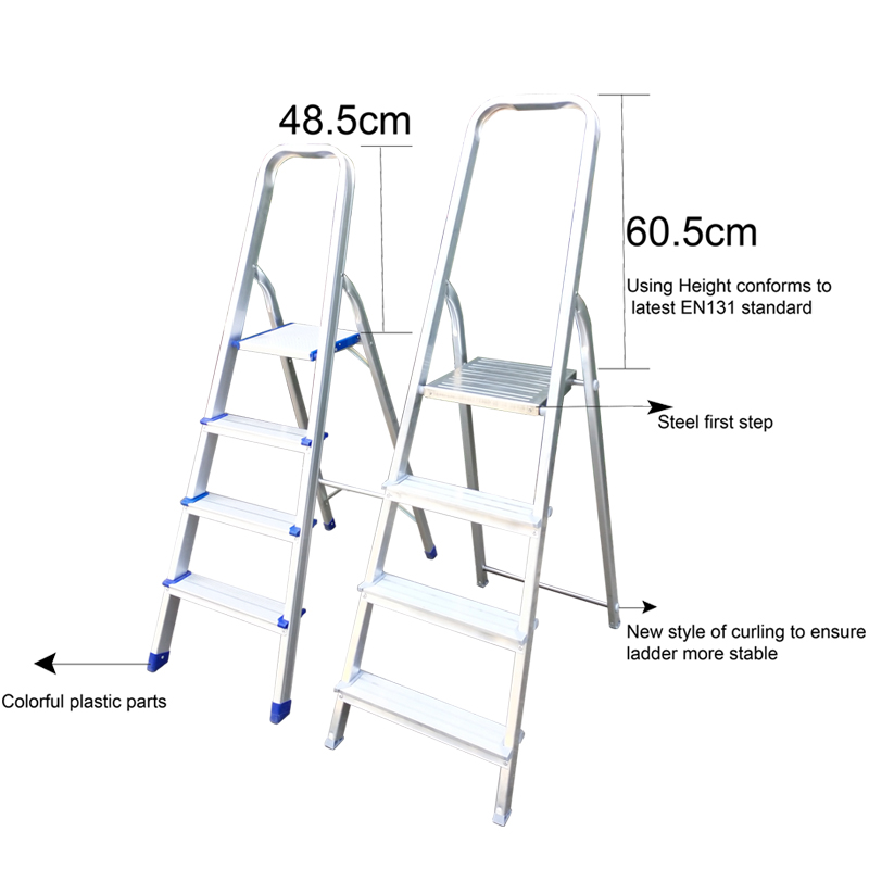 Aluminum D-type Household Ladder Ladder