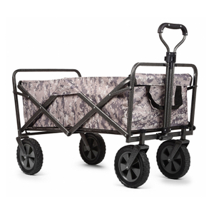 Camouflage Camping Trolley Cart Folding Wagon Portable Beach Cart