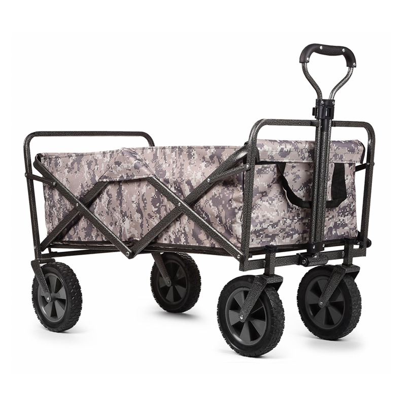Camouflage Camping Trolley Cart Folding Wagon Portable Beach Cart