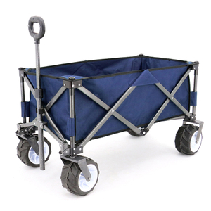 Camping Wagon Cart Folding Portable Beach Cart with Big Wheels Water Proof