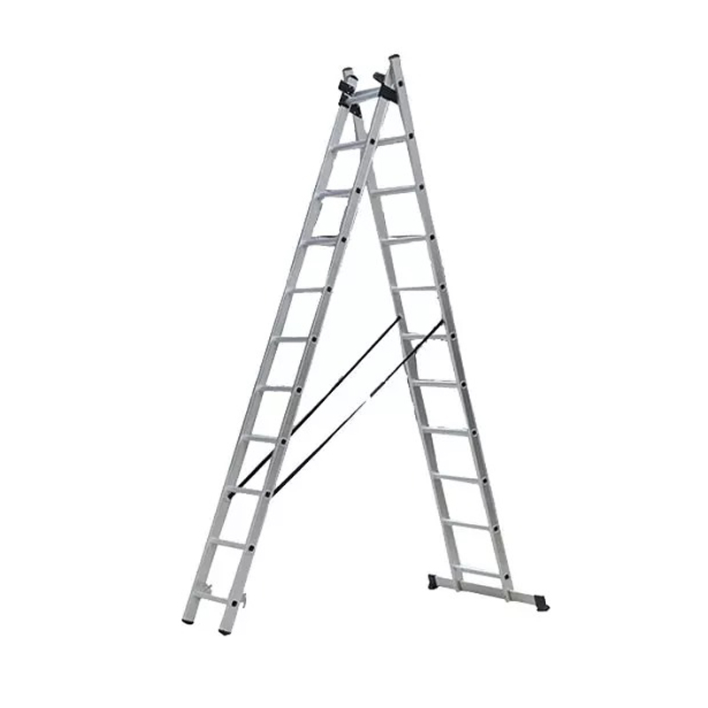 Double Extension Steps Ladder Aluminum Stairs