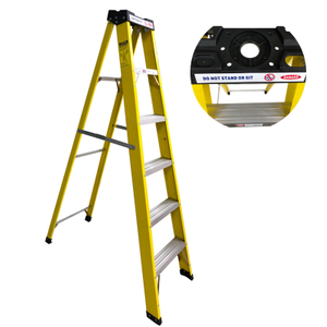 Fiberglass Ladder Platform Multipurpose Electricians Ladder