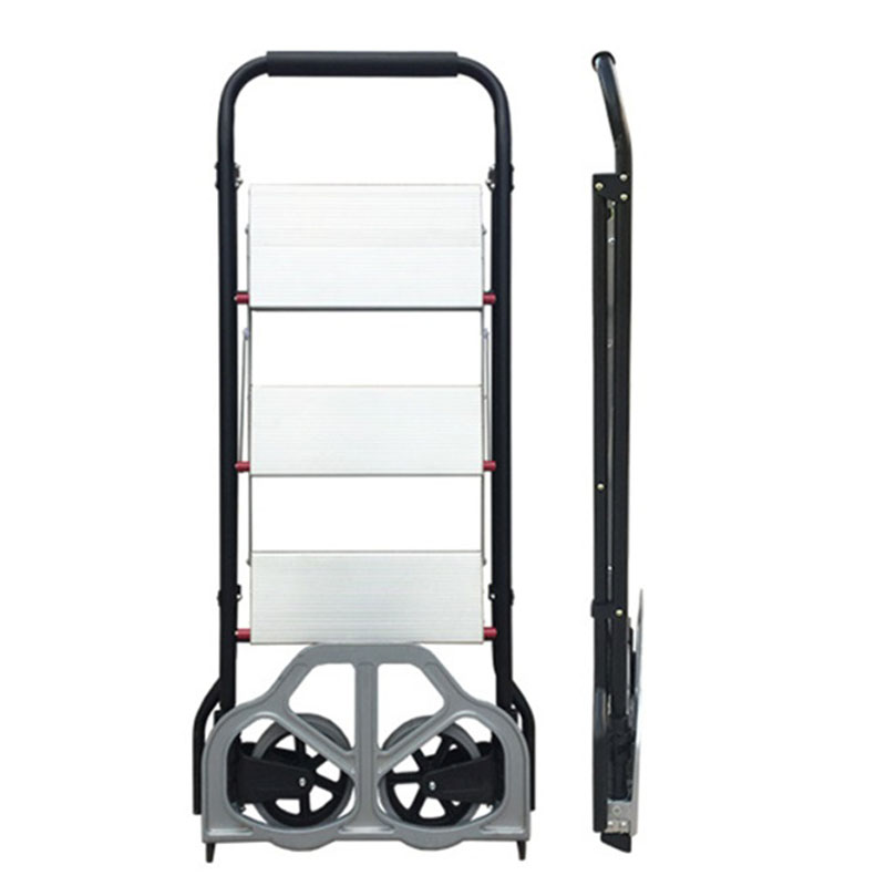 Foldable Hand Trolley Ladder Cart