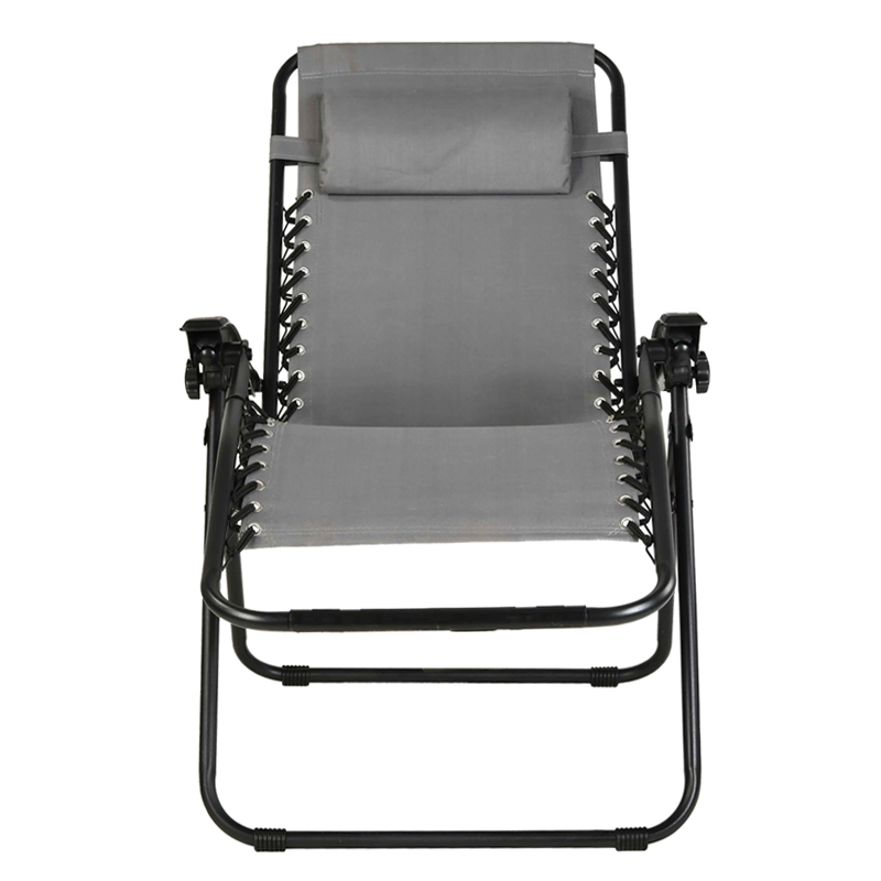Outdoor Foldable Beach Chair Zero Gravity Recliner Chair