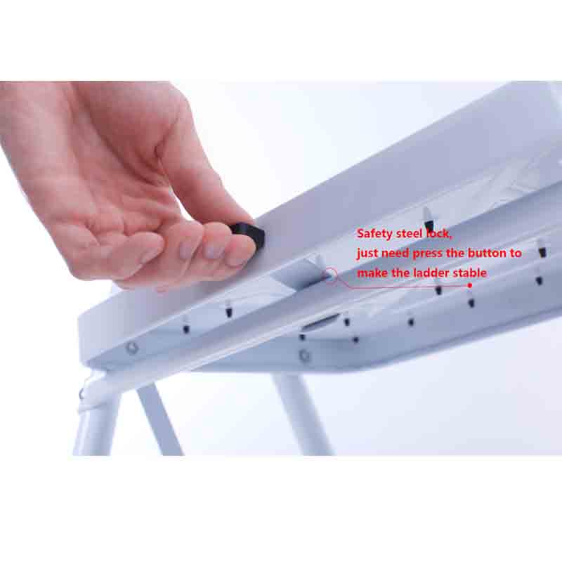 Available Middle Handrail Stool Household Iron Ladder Steel Ladder 