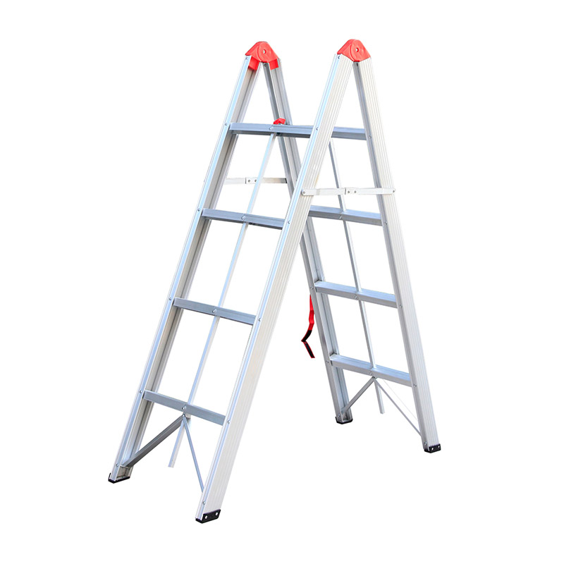 Aluminium Double Sided Small Stick Ladder Lightweight 