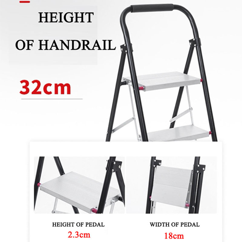 Foldable Hand Trolley Ladder Cart 2 in 1 Ladder 
