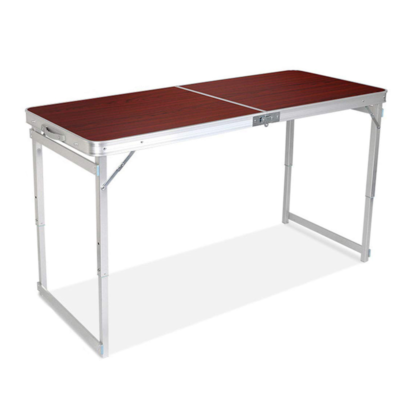 Outdoor Picnic Table Aluminum Folding Tables Portable Square Tube Adjustable Camping Tables