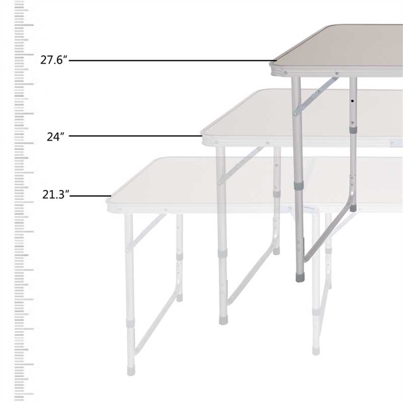 Aluminum Outdoor Tables Chair Picnic Tables Outdoor Garden Foldable Table Outdoor 3 Fold