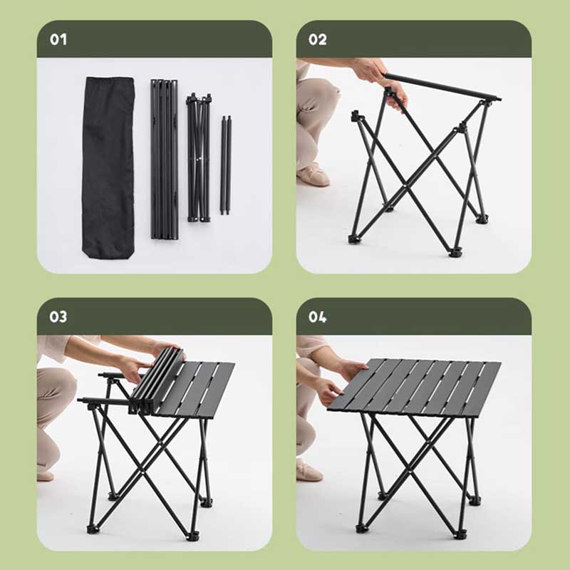 Outdoor Egg Roll Table Roll Egg Folding Table Balcony Corner Egg Roll Folding Table