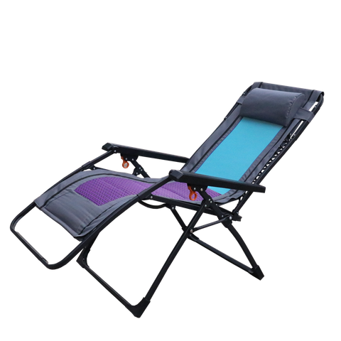 Beach Lounger Chair Outdoor Zero Gravity Folding Reclining Lounge Chair