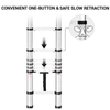 One Button Retraction Aluminum Telescopic Slow Down Design Multi-Purpose Ladder