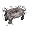 Camouflage Camping Trolley Cart Folding Wagon Portable Beach Cart