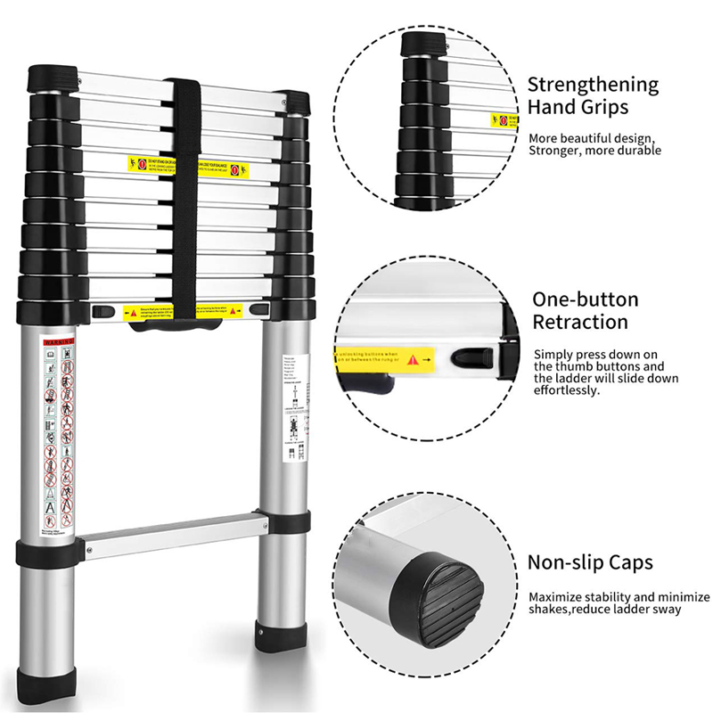 slow down telescopic ladder