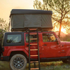 New Tent Ladder Telescopic Aluminum Roof Tent Ladder with Handrail