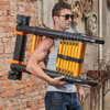 Yellow And Black Double Side Aluminum Telescopic Ladder