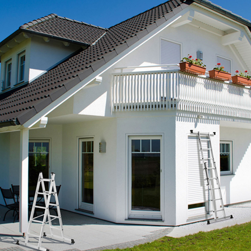 double extension ladders step