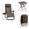Camping Folding Table with Mesh Drink Holders