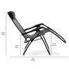 Outdoor Lounge Office Folding Zero Gravity Reclin Foldable Beach Chair Yard