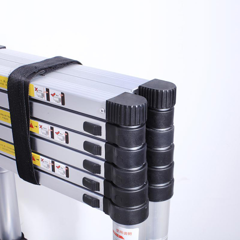 Adjustable Aluminum Double Sided Telescopic Step Ladder