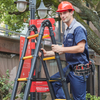 Yellow And Black Double Side Aluminum Telescopic Ladder