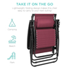 Aluminum Beach Chairs And Umbrellas Zero Gravity Lounge with Sun Shade