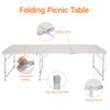 Aluminum Outdoor Tables Chair Picnic Tables Outdoor Garden Foldable Table Outdoor 3 Fold