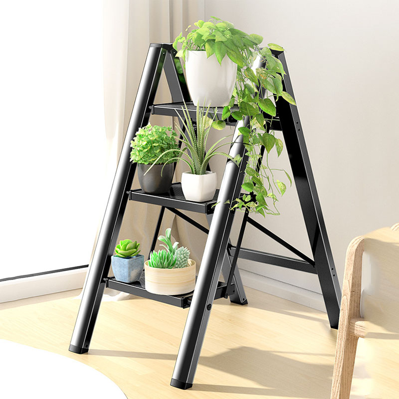 step ladder with handrails