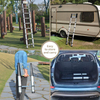 3.8m/12.5 FT One Button Retraction Aluminum Telescopic Slow Down Design Multi-Purpose Ladder