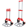 Aluminium Trolley Cart Folding Push Truck Hand Luggage Cart Square Tube 2 Fold