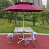 Wholesale Different Colors Can be Customized Outdoor Aluminum Folding Tables Chair Portable Tables